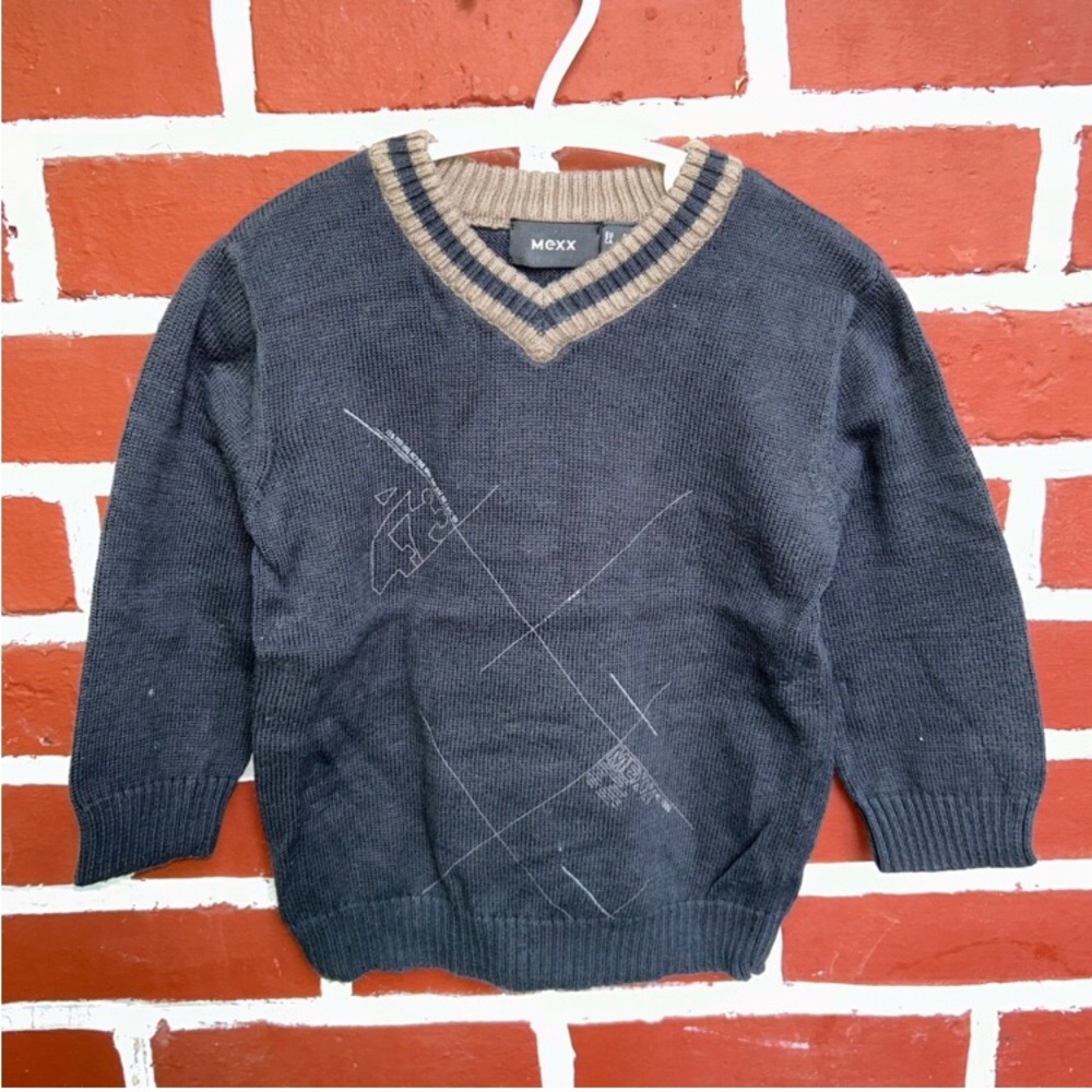 Mexx dark gray Crew Neck Sweater with Textured Knit